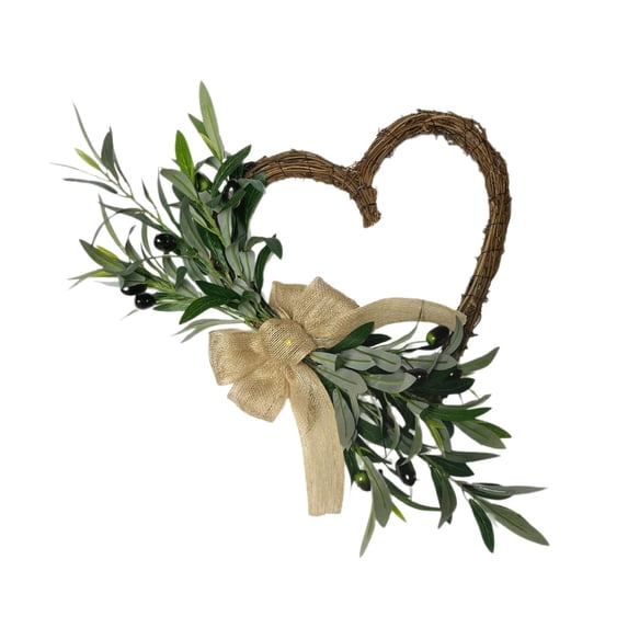 BiFandian Spring Summer Flower Wreath, Artificial Colored Floral Wreath for Wall Window Front Door, Easter Decoration Wedding Decor, Seasonal Wreath for Indoor Outdoor