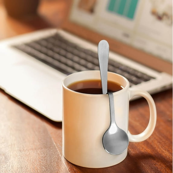 BiFandian Stainless Steel Hanging Coffee Spoon, Creative Bending Handle Serving Spoons, S Shaped Stirring Spoons Jam Spoon for Tea Coffee Dessert Jars