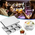 thumbnail image 1 of BiFandian Stainless Steel Ice Trays with Lid, Easy Release Metal Ice Mold for Freezer, 6 Slot Ice Cubes Tray Ideal for Making Ice Cubes for Cocktails And Drinks, 1 of 9