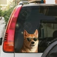 thumbnail image 1 of BiFandian Sunglasses Dog Auto Car Sticker, Waterproof Cute Puppy Car Decal, Funny Animal Vehicle Window Decor for Dog Lovers, 1 of 6