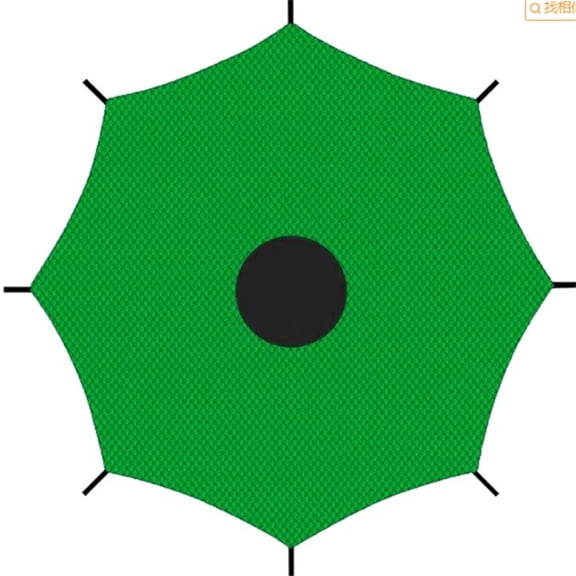 BiFandian Trampoline Shade Cover, Trampoline Cover for 14FT Straight Pole, Round Trampoline Sun Protection, Antis Trampoline Cover Accessories for Outdoor Backyard Playground