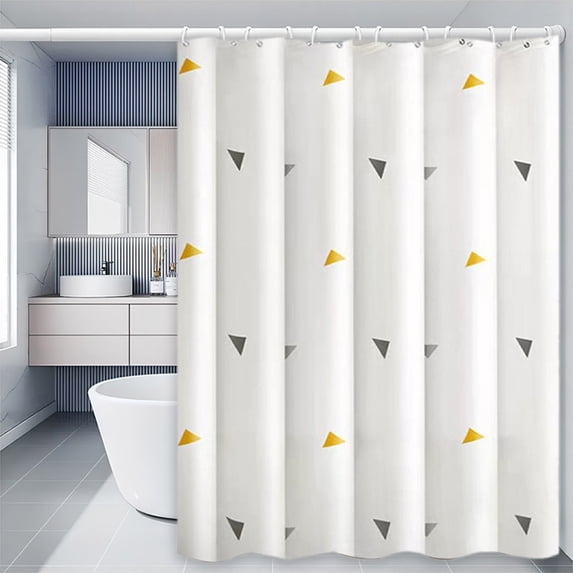 BiFandian Waterproof Shower Curtain with Hooks, Bathroom Curtain with Simplify Pattern Design, Washable Fabric Shower Curtain Liner Restroom Decor Accessories