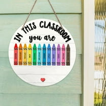 BiFandian Welcome Sign for Classroom, Teacher Door Sign Classroom Welcome Sign, Personalized Teacher Door Sign, Teacher Special Education Sign, Classroom Door Hanging Door