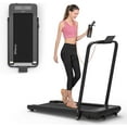 BiFanuo Compact 2 in 1 Folding Treadmill, Smart Indoor Walking Running ...