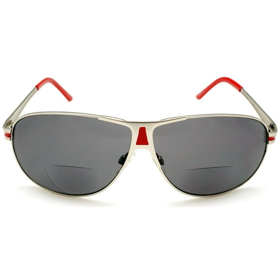 BiFocal Sun Readers Classic Aviator Reading Sunglasses Sun Readers Red - 2.75 / Red