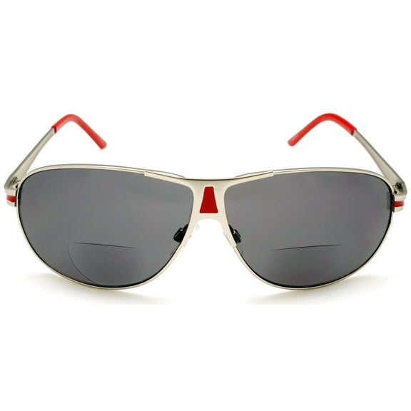 BiFocal Sun Readers Classic Aviator Reading Sunglasses Sun Readers Red - 3 / Red
