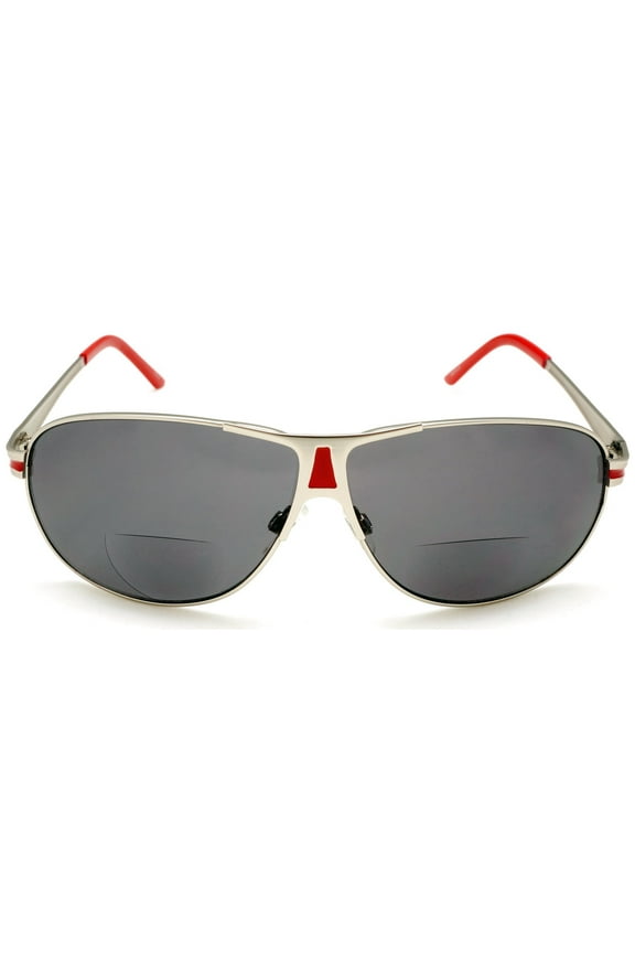 BiFocal Sun Readers Classic Aviator Reading Sunglasses Sun Readers Red - 3 / Red