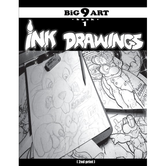BiG 9 ART book 1 Ink Drawings: (2nd print) (Paperback)