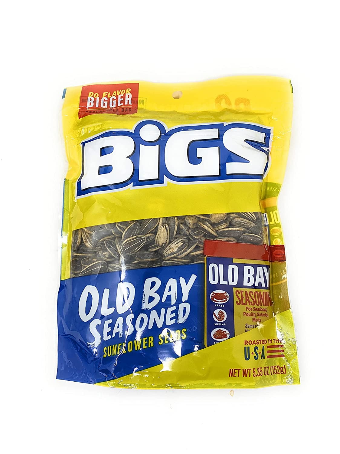 BiGS Sunflower Seeds 5.35oz 1 bag (Old Bay Seasoned)
