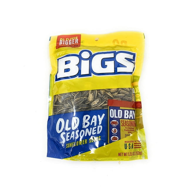 BiGS Sunflower Seeds 5.35oz 1 bag (Old Bay Seasoned)