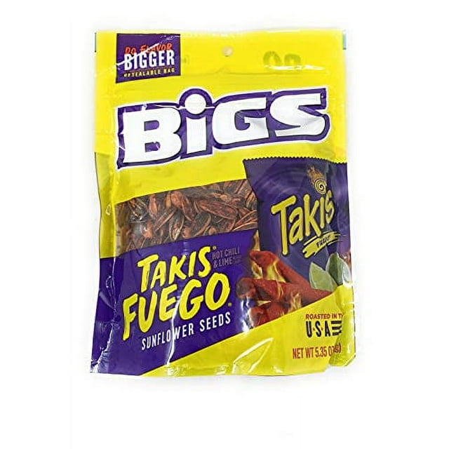 BiGS Sunflower Seeds 5.35oz 1 bag (Takis Fuego)