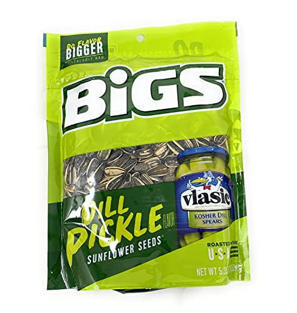 BiGS Sunflower Seeds 5.35oz 1 bag (Vlasic Dill Pickle)
