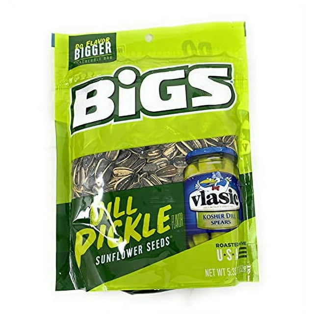 BiGS Sunflower Seeds 5.35oz 1 bag (Vlasic Dill Pickle)