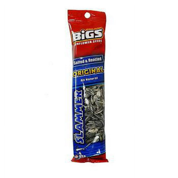 BiGS Sunflower Seeds Slammer, Salted and Roasted, 2.75-Ounce (Pack of 12)