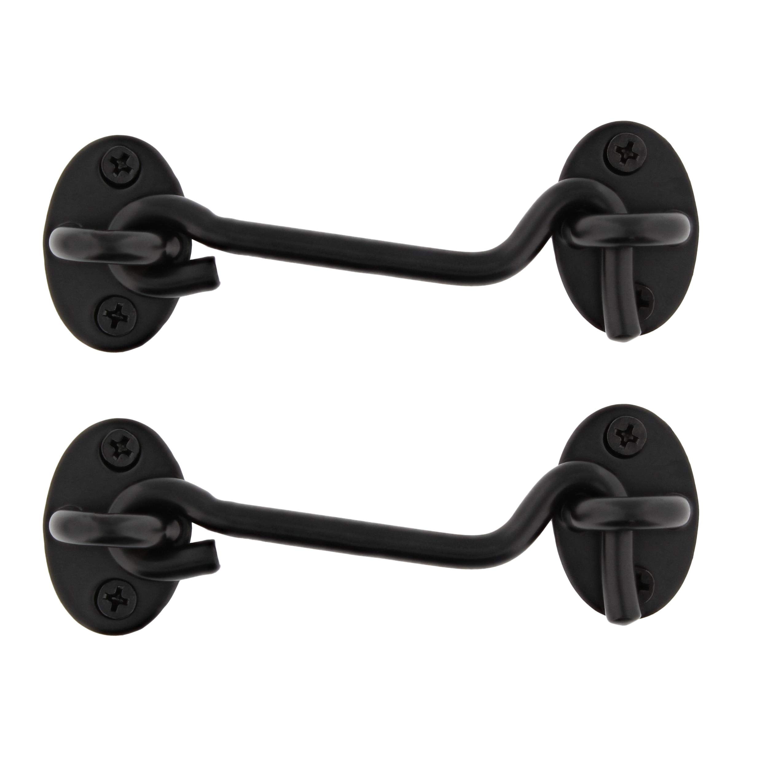 BiJun 4" Privacy Hook and Eyelet Easy Lock, Barn Door Lock Latches 2