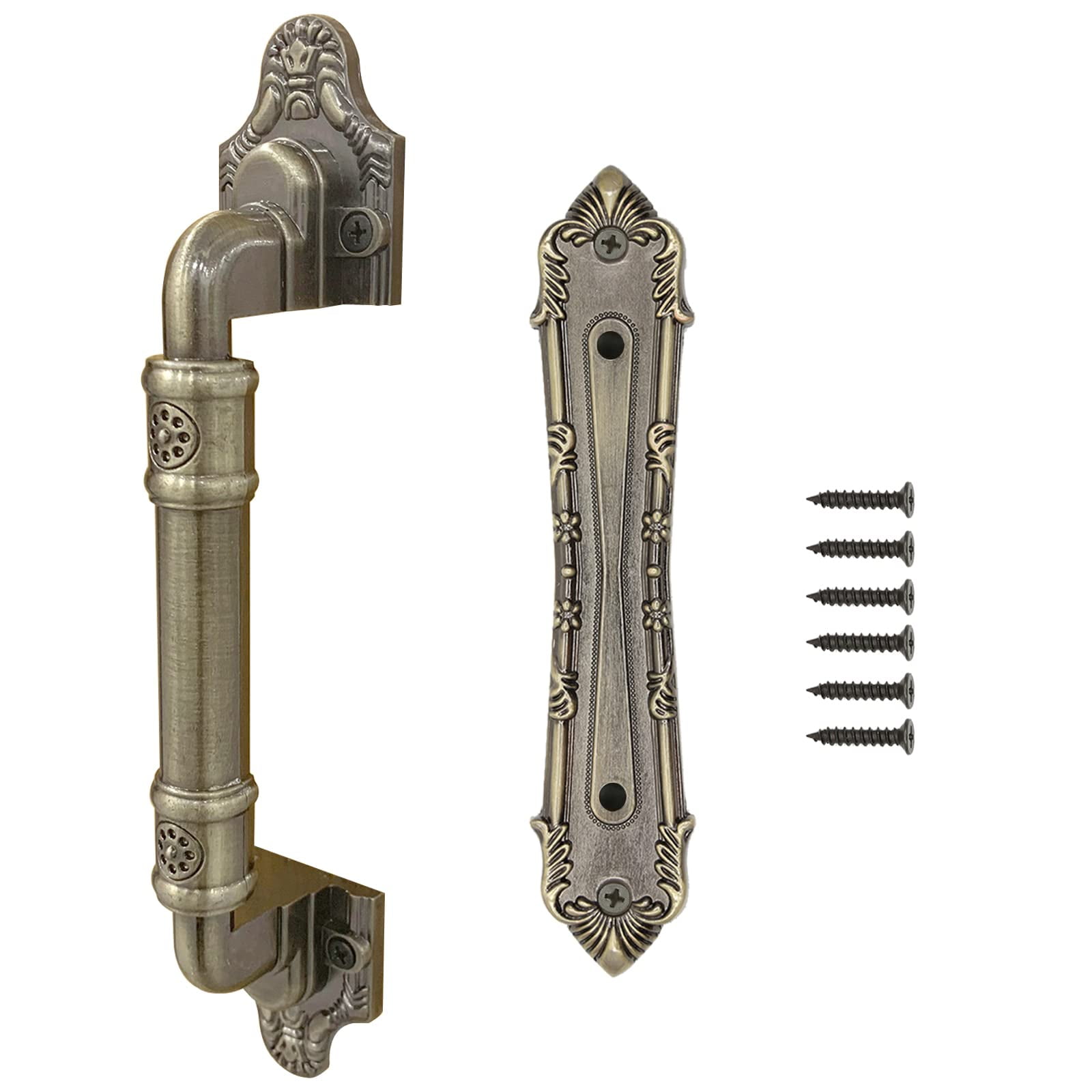 BiJun Barn Door Handles 10" Pull and Flush Barn Door Handle Set,,Barn