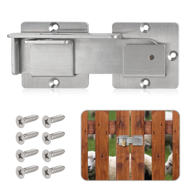 Tmyjfjingxi 3-Pack 3 Inch Stainless Steel Padlock Hasp Latches With Screws - Extra Thick Door Lock