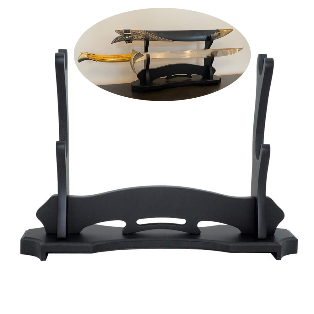 BiJun 8-stöckige Katana Wandhalterung - Für Samuraischwerter & Lichtschwerter