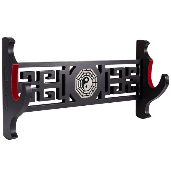 BiJun Sword Stand ,Wall Mount Sword Holder Wakizashi Samurai Sword Katana Holder Hanger Display Rack Wall Mounted, 1Tier