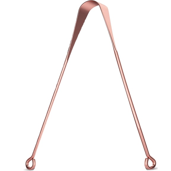 BiR Medics | 1 x Copper Tongue Scraper | Ayurveda Tongue Cleaner and Bad Breath | Naturally Anti-Microbial (1)