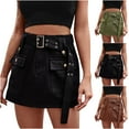 thumbnail image 1 of BiZtdJrK 2 Pack Women Casual Skorts Plus Size High Waisted Summer Skorts Comfy Lounge Skirts Built in Shorts on sale and clearance Navy XXL, 1 of 5