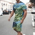 thumbnail image 1 of BiZtdJrK 2 Piece Sets for Men Novelty Map Print Short Sleeve Shirts Matching Casual Drawstring Shorts with Pockets Tracksuits Big and Tall Loose Jogger Outfits Prime Today Navy 3XL, 1 of 5