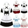 BiZtdJrK Anime Cosplay Costume for Women Halloween French Maid Dress