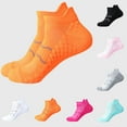 thumbnail image 1 of BiZtdJrK Ankle Socks for Womens Athletic Running Low Cut Cushioned Sock Running Sport Yoga Socks, Orange, 1 of 5