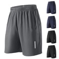 thumbnail image 1 of BiZtdJrK Athletic Running Shorts for Men Big and Tall Quick Dry Workout Shorts Elastic Waist Lightweight Basketball Tennis Hiking Shorts, Navy, XL, 1 of 9