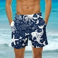 thumbnail image 1 of BiZtdJrK Big and Tall Beach Shorts for Men Novelty Graphic Print Drawstring Casual Shorts Fashion Swimwear Shorts with Pockets clearance items Green XXXXL, 1 of 7