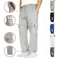 thumbnail image 1 of BiZtdJrK Big and Tall Cargo Sweatpants For Men Drawstring Cuffs Elastic Waist Outdoor Hiking Jogger Pants Baggy Casual Fall Sweat Trousers with Multi Pockets Dark Gray XXL, 1 of 7