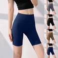thumbnail image 1 of BiZtdJrK Blue Women High Waisted Shaper Shorts Tummy Control Butt Lifting Shapewear Boyshorts Lightweight Stretch Solid Color Boxer Shorts Yoga Short Tights M, 1 of 5