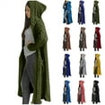 thumbnail image 1 of BiZtdJrK Cable Knit Cardigans for Women Loose Long Sleeve Fall Winter Hooded Sweater Coat with Pockets Going Out Outfits Army Green L Mother's Day Gifts, 1 of 7