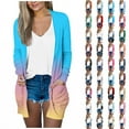 thumbnail image 1 of BiZtdJrK Cardigan Sweaters for Women Fall Long Sleeve Casual Shrugs Tops Vacation Open Front Cardigans with Pocket Going Out Outfits Wine XXL Camisas Para Hombres, 1 of 6