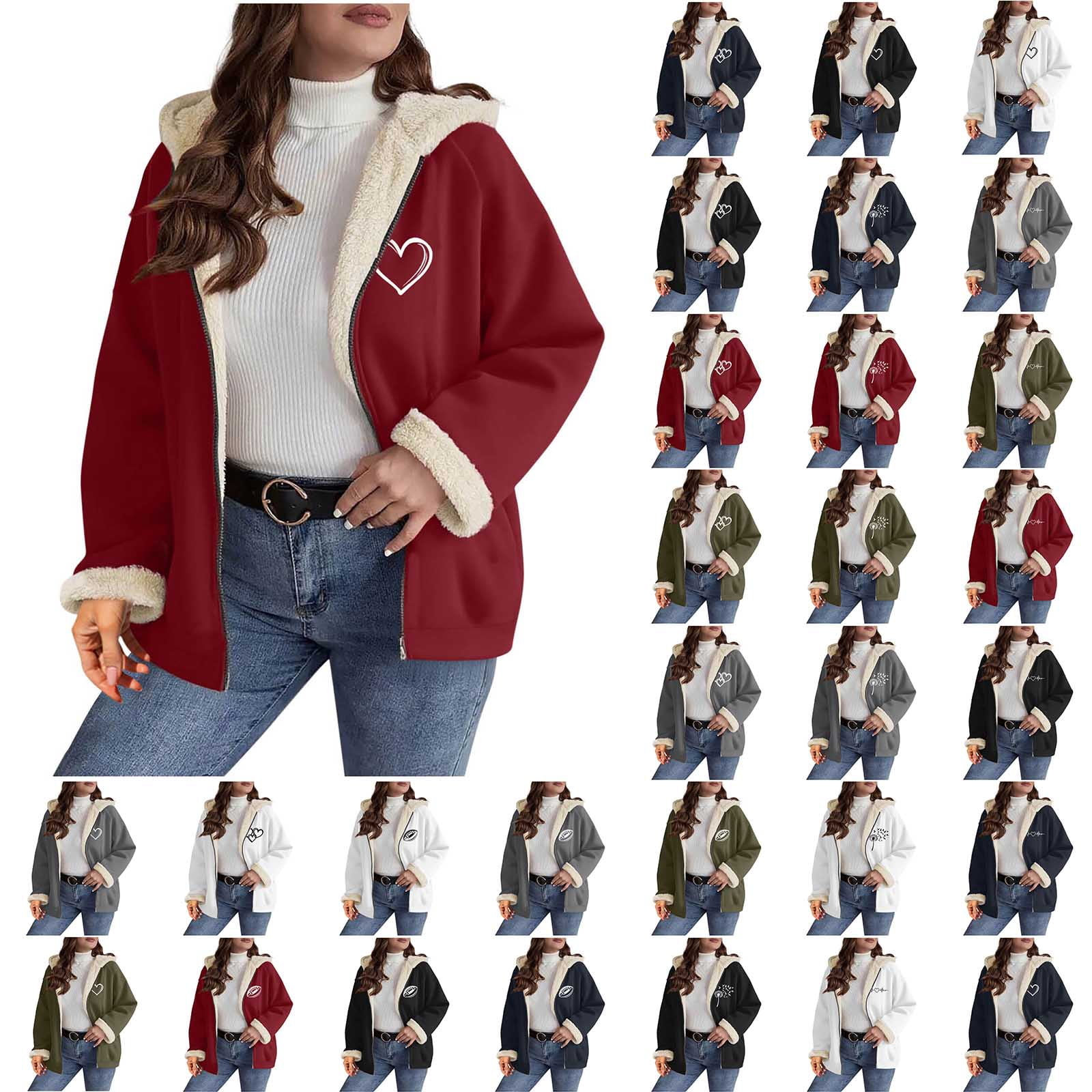 Cute Cozycore Fleece Lined Overcoat