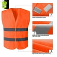 thumbnail image 1 of BiZtdJrK Cycling Vests for Men High Visibility Reflective Safety Vests Hi Vis Lightweight Sleeveless Workwear Jackets Green Free Size, 1 of 10