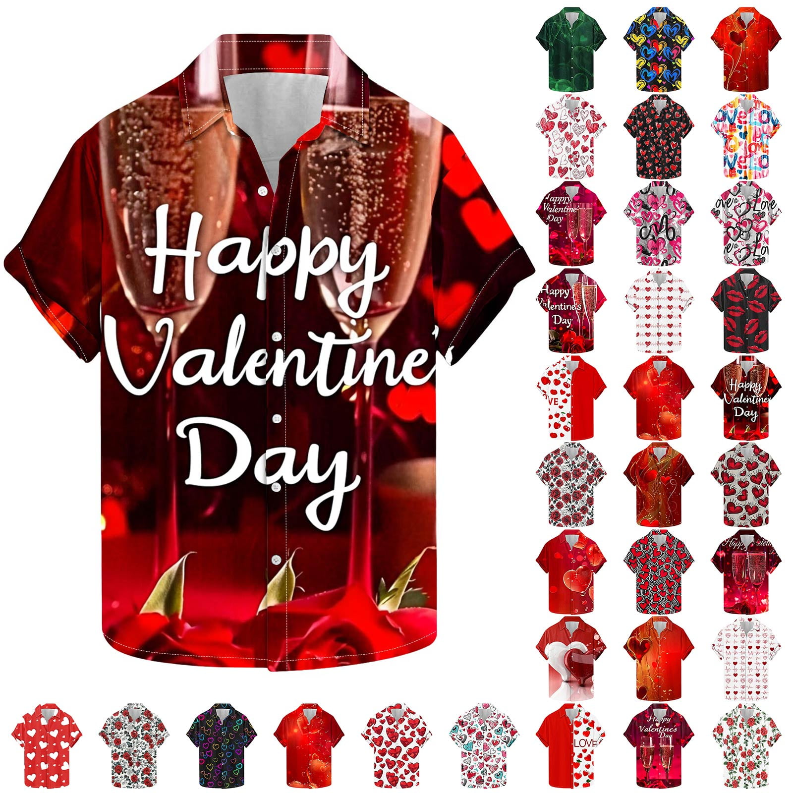 BiZtdJrK Halloween Clearance T Shirts for Man, 2025 Valentine Day
