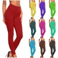 thumbnail image 1 of BiZtdJrK High Waisted Seamless Leggings for Women Tummy Control Sport Yoga Pants Solid Color Casual Stretch Legging Pants Gym Fitness Tights Prime Sales of The Day, 1 of 4