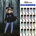 thumbnail image 1 of BiZtdJrK High Waisted Yoga Pants for Women Halloween Striped Print Funny Party Leggings Soft Stretch Fitness Workout Legging Mint Green L, 1 of 10