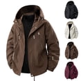 thumbnail image 1 of BiZtdJrK Hiking Windbreaker Men Waterproof Zip Up Long Sleeve Hooded Rainjacket with Pockets Lightweight Waterproof Athletic Rain Coat, Wine, L, 1 of 9