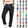 thumbnail image 1 of BiZtdJrK Hoy Oferta Flash Casual Yoga Sweatpants for Women Sport Gym Athletic Fit Jogger Lounge Pants Novelty Graphic Printed High Waisted Trousers with Pockets Pink XXL, 1 of 6
