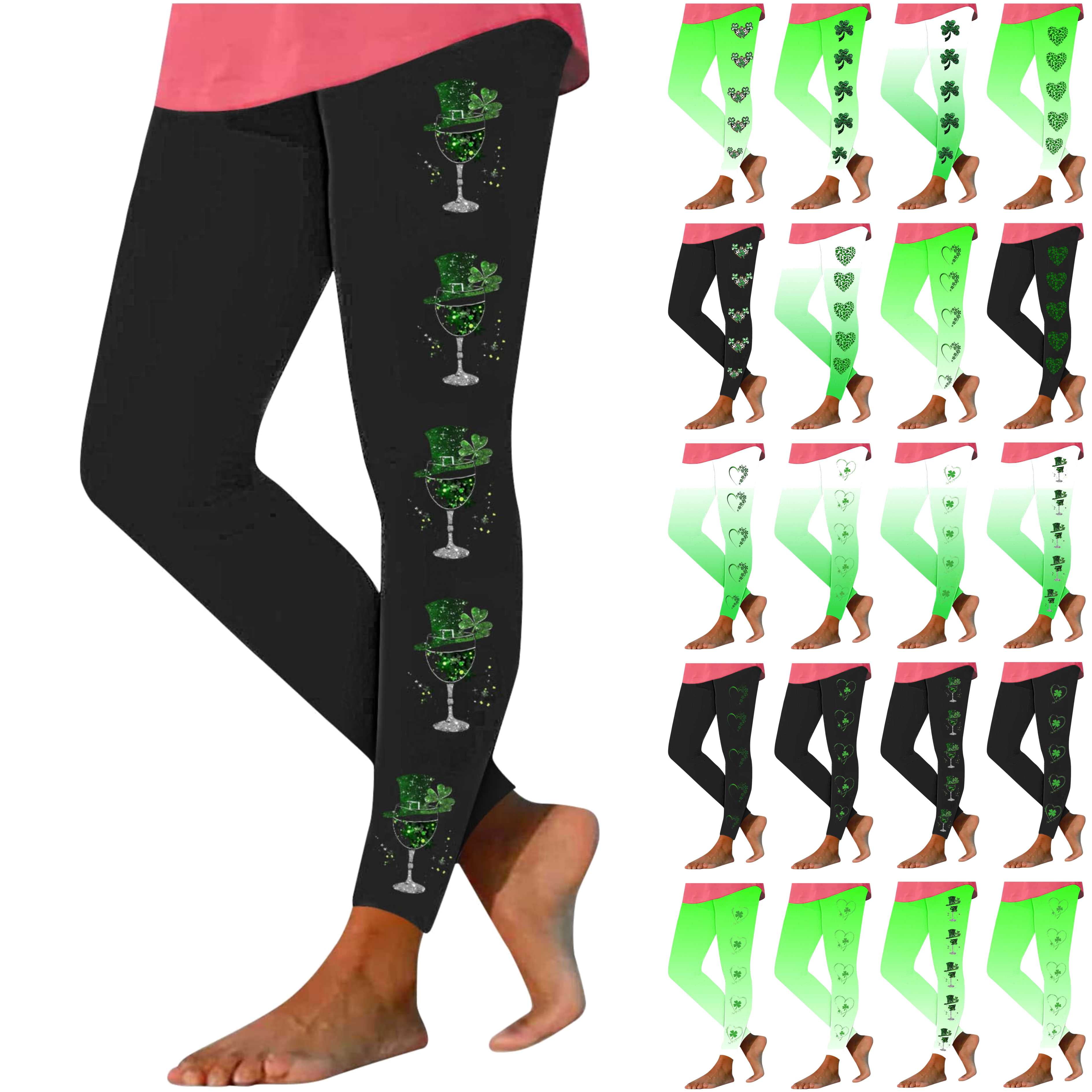 TD Collections Women's Funny Pattern Print Ankle Leggings – Stretchy Workout & Yoga Pants, Polyester Spandex - View #2