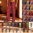 thumbnail image 1 of BiZtdJrK Mens Cotton Pajama Bottom Men's Plaid Elastic Waist Boyfriend Pajama Pants Loose Fit Casual, Gray, 1 of 11