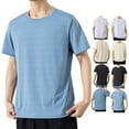 thumbnail image 1 of BiZtdJrK Loose Fit T Shirts for Men Big and Tall Round Neck Short Sleeve Summer T Shirt Comfy Breathable Casual Tees Blue XXXXXL, 1 of 8