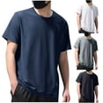 thumbnail image 1 of BiZtdJrK Men Big and Tall Sport T Shirts Mesh Short Sleeve Casual Summer T Shirt Lightweight Breathable Running Tees Navy XXL, 1 of 6