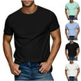 thumbnail image 1 of BiZtdJrK Men Slim Fit Tshirts Short Sleeve Solid Crew Neck Basic Tees Summer Casual Workout Tee Shirt Black XL, 1 of 8