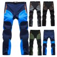 thumbnail image 1 of BiZtdJrK Men Waterproof Snow Ski Pants Casual Color Block Workout Pants Outdoor Lightweight Straight Pants with Zipper Pockets Back Packs Sales For School Navy XXL, 1 of 6