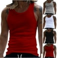 thumbnail image 1 of BiZtdJrK Men Workout Tank Tops Ribbed Knit Sleeveless Shirts Stretch Running Athletic Tank Tops on sale Black S, 1 of 8