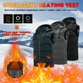 thumbnail image 1 of BiZtdJrK Men's Heated Hooded Vest 9 Heating Zones Windproof Warm Skiing Puffer Vests for Travel Hiking with Pockets Sales Today Clearance Women Gray XXL, 1 of 4