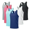 thumbnail image 1 of BiZtdJrK Men's Sleeveless Tank Tops Solid Color Moisture Wicking Breathable Undershirts Summer Crew Neck Workout Vest Sky Blue M, 1 of 8